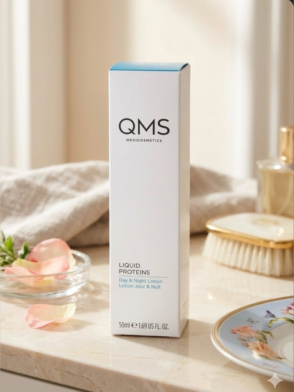 QMS Medicosmetics Liquid Proteins Day and Night Lotion - 50 mL - NEW in BOX